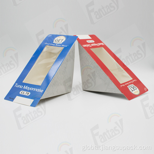 Disposable Sandwich Boxes Kraft Paper Sandwich Box With Window Supplier